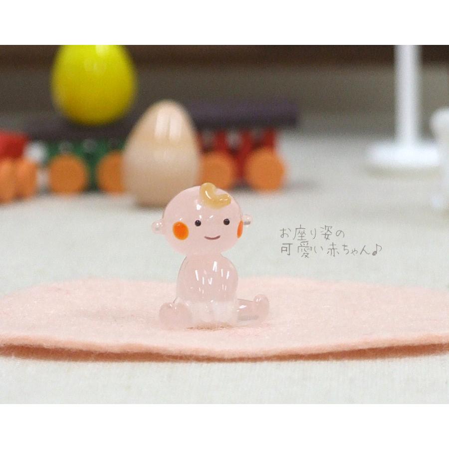 ガラス細工 ミニチュアガラス 赤ちゃん 子供 イースター 春