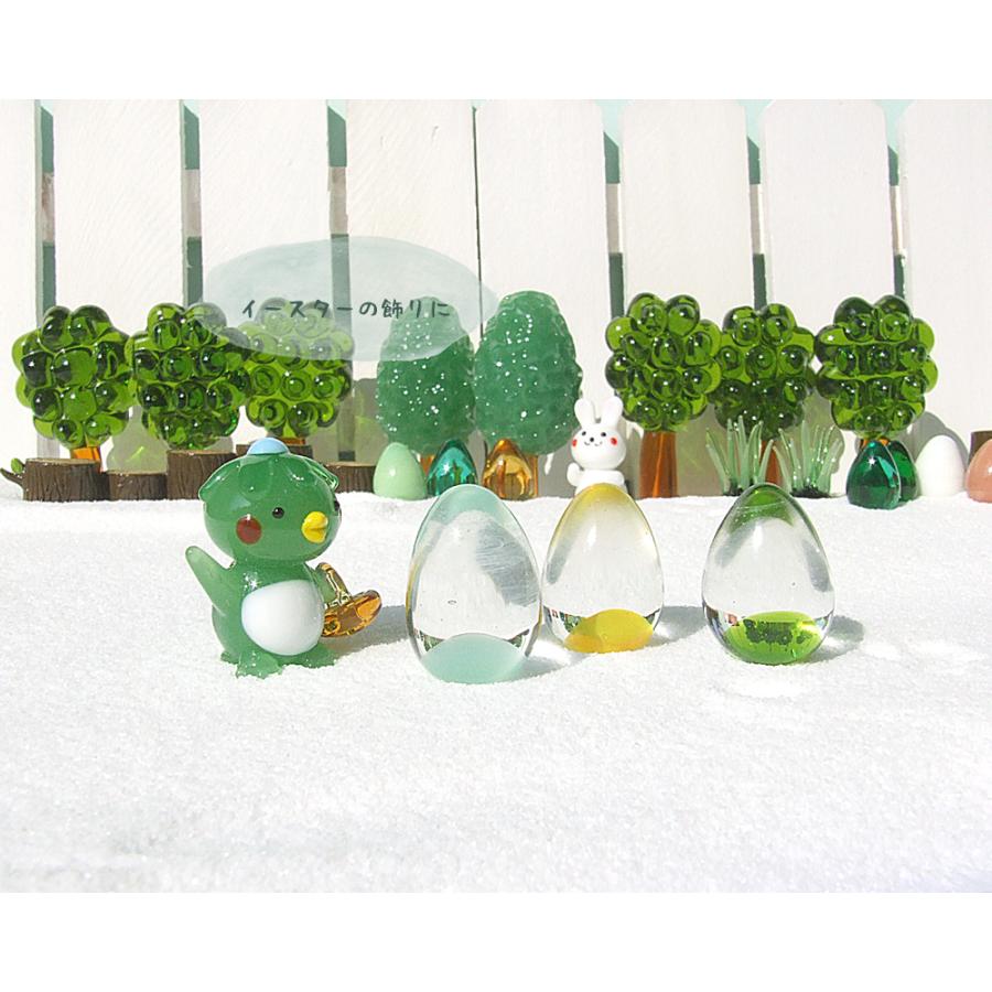 ガラス細工(卵) ガラス細工 イースターエッグ たまご インテリア小物 不思議なたまご