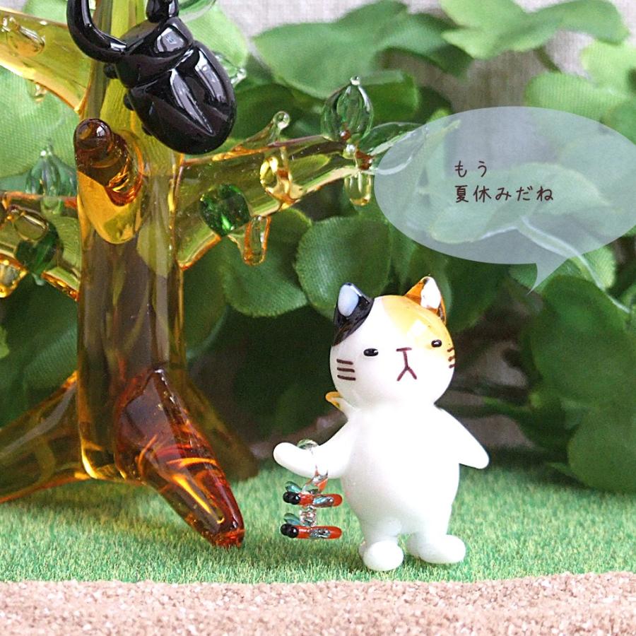 ガラス細工 ミニチュアガラス とんぼ 夏 猫 猫田センパイ 夏とトンボと思い出 猫田センパイ Nk 003 C ガラス細工 The Joy Luck Store 通販 Yahoo ショッピング