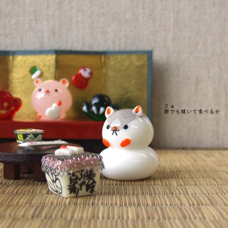 お正月☆ハムスターだるま&鏡餅