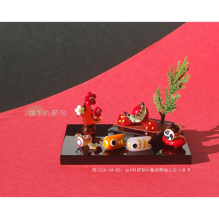 ガラス細工　ミニチュア　鯉のぼり ガラス細工 5月の節句 こどもの日 鯉 ミニチュア 置物【鯉のぼりG