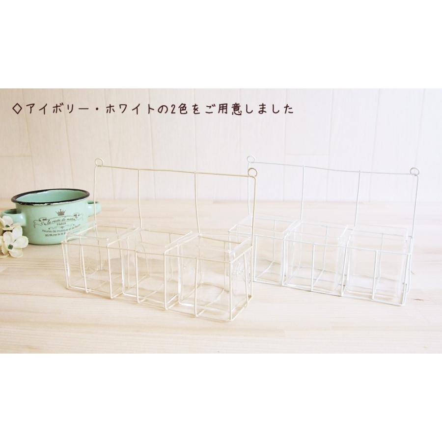 ガラス製品　インテリア　雑貨　置物　　　ワイヤーベースBOX3個｜joyluckstore｜04