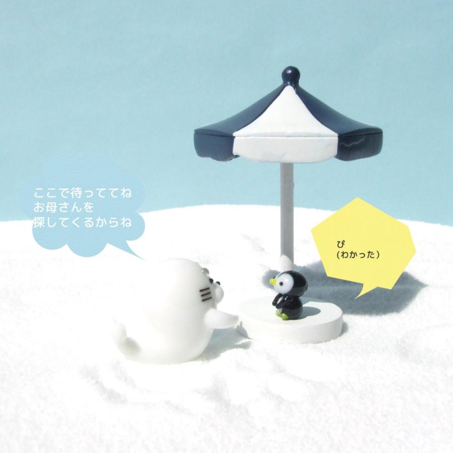 店舗良い ガラス細工 ミニチュアガラス 海のアイテム 海の仲間 あざらし ぺんぎん アザラシ 迷子のペンギンを助けるアザラシ君 ペンギン黒 Clone Beecorp Com Br