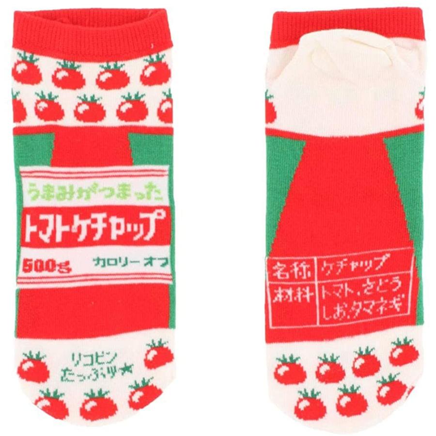専用おもしろソックス おもしろソックス 野菜100%ジュース柄 22-25cm 日本製 スニーカー丈