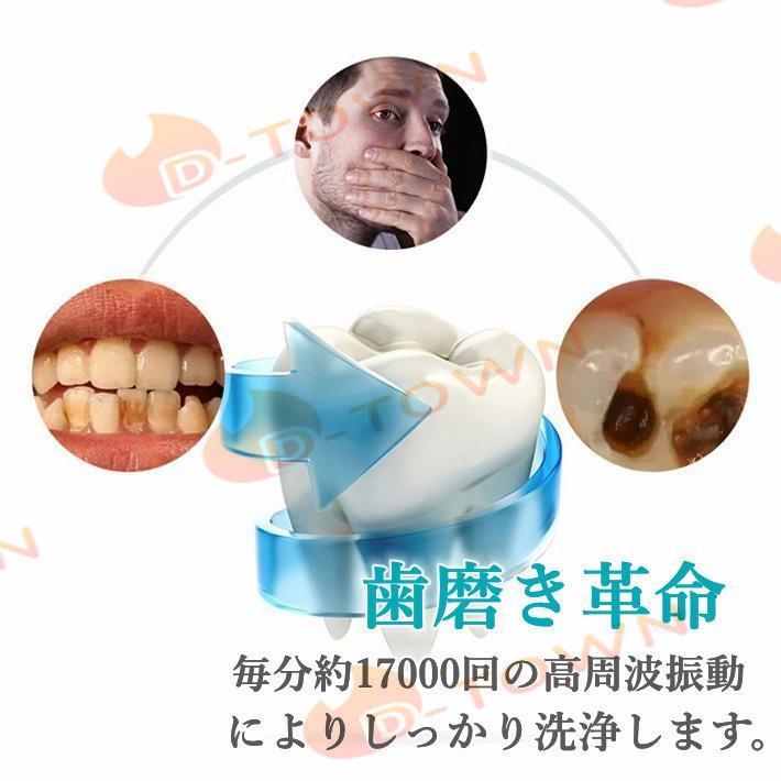 自動歯ブラシ U字型 電動歯ブラシ 360° 成人用 怠け者歯ブラシ 音波