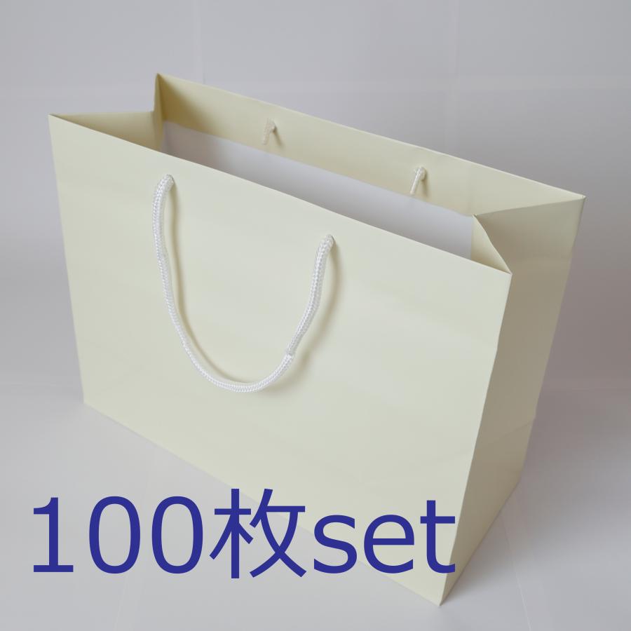 引き出物 紙袋 〈小〉100枚入【STP】オフホワイト パステルカラー ペーパーバッグ / 引出物 結婚式 宴会 祝賀会 式典 行事 パーティー ウェディング　送料無料 の商品画像