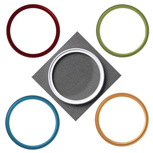 フィルター径:55mm UVフィルター ライム 枠 カメラレンズ保護