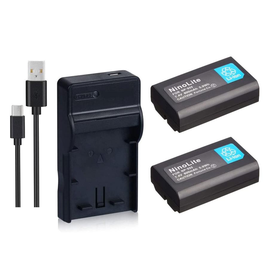 USB充電器 と バッテリー2個セット DC09 Nikon EN-EL1 互換バッテリー