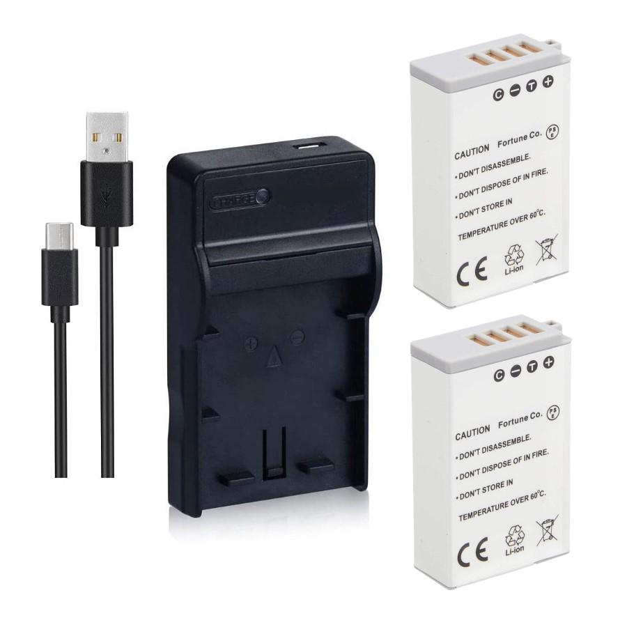 USB充電器 と バッテリー2個セット DC125 ニコン Nikon）EN-EL24 互換 