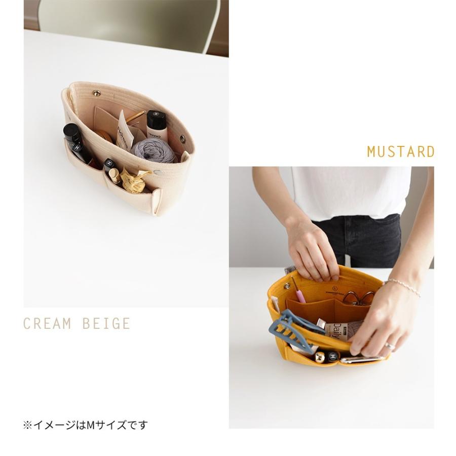 フェルト バッグインバッグ Mサイズ インナーバッグ 収納バッグ 持ち運び マザーズバッグ 軽量 旅行 プレゼント ギフト レディース メンズ | INVITE.L | 14