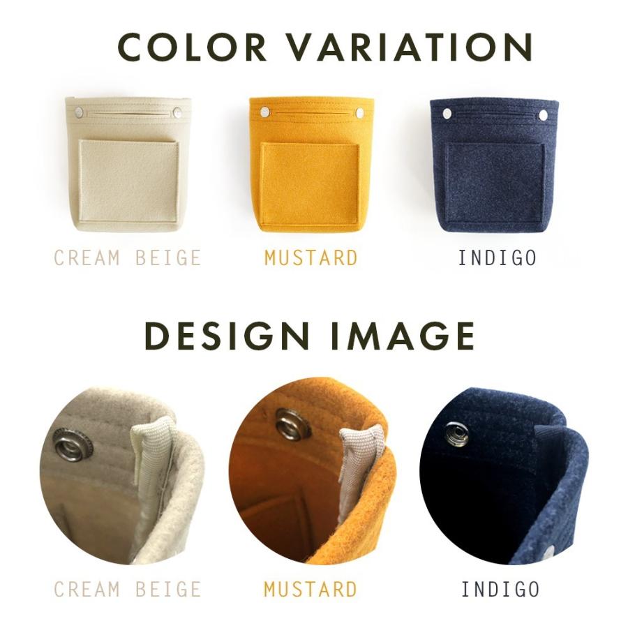 INVITE.L フェルト バッグインバッグ Sサイズ インナーバッグ 収納