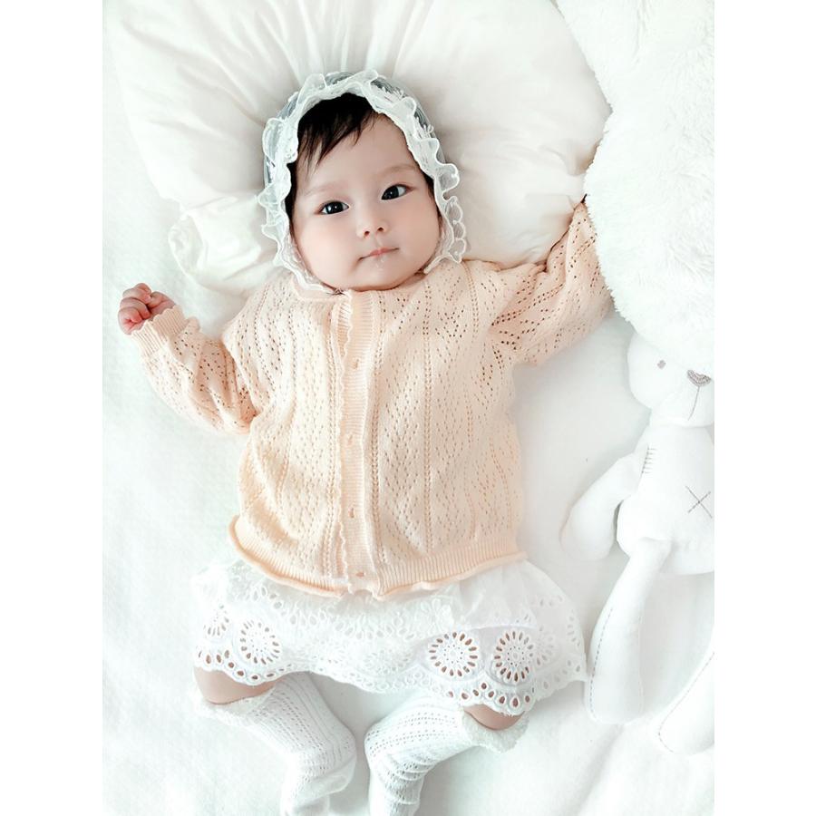 ベビー服 アウター カーディガン 60 70 80 90 100 110 ニット UVカット 赤ちゃん 出産祝い 子供服 夏 春 女の子 | キッズ | 09