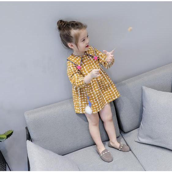 キッズ ベビー服 ワンピース 子供服 長袖 ドット柄 水玉 シンプル カジュアル ミディアム レトロ 春 夏 安い 女の子 100cm 110cm 1cm 130cm 1428 1428 Joypot ヤフーショッピング店 通販 Yahoo ショッピング
