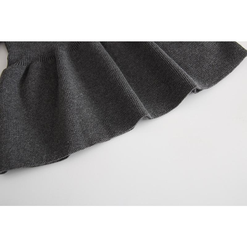 ベビー服 女の子 ニットワンピース 60 70 80 90 100 110 フリル カジュアル 子供服 長袖 姫 女のコ 服 | キッズ | 13