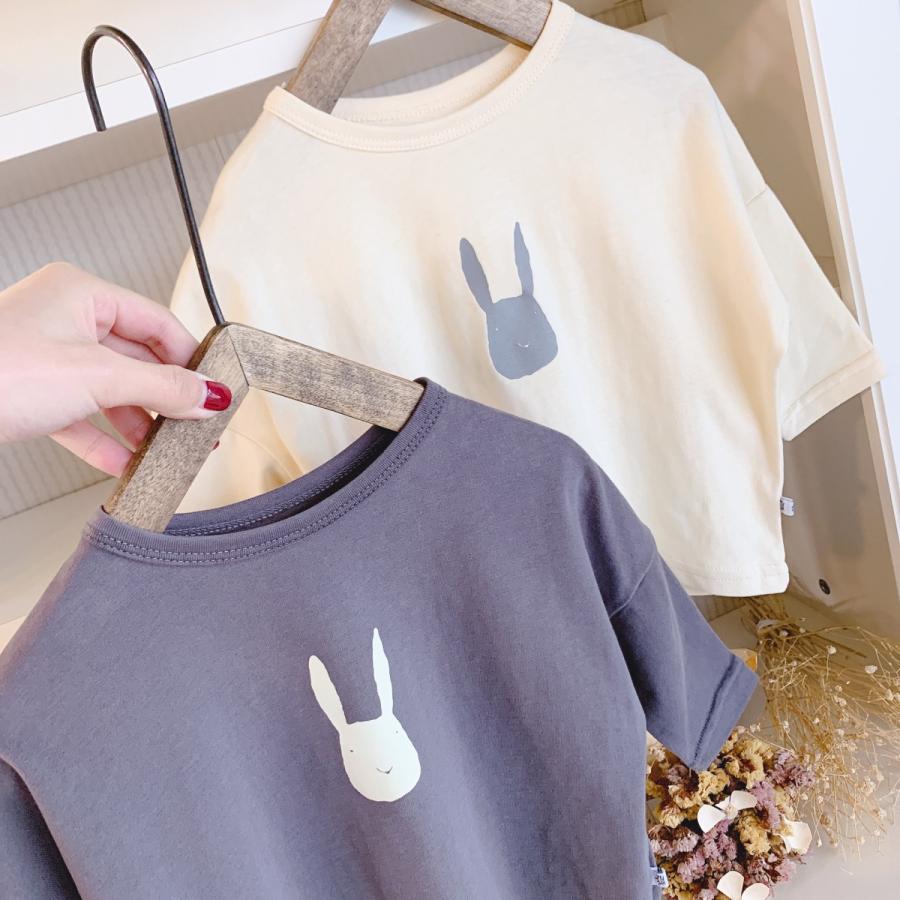キッズ ベビー服 子供服 Tシャツ 80 90 100 110 120 うさぎ 長袖