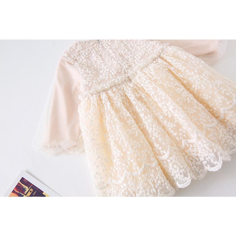 ベビー 服 ドレス 1歳 2歳 3歳 誕生日 ワンピース 長袖 80 90 100 110 120 レース フリル 女の子 | キッズ | 09