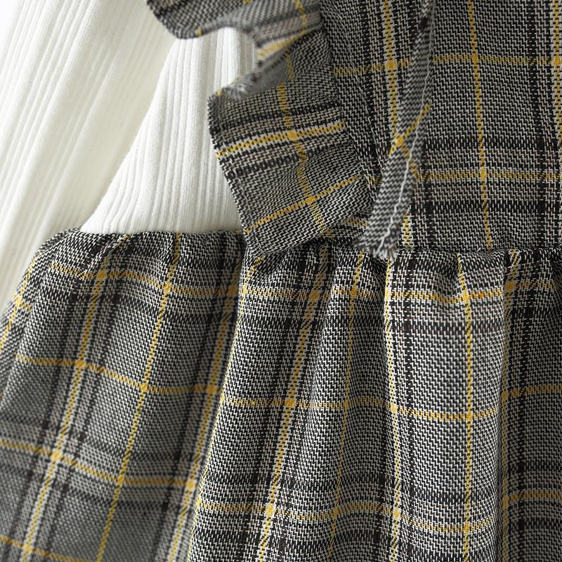 ベビー服 女の子 ワンピース 70 80 90 100 長袖 チェック柄 格子 大人っぽい 子供服 秋 春 女のコ服 | キッズ | 09