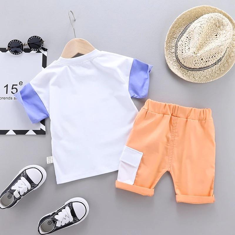 贅沢 キッズ ベビー服 セットアップ Tシャツ イラスト 子供服 半袖 上下セット カジュアル 男の子 女の子 夏 春 パンツ 80cm 90cm 100cm 110cm 2159 Luckyoldcar Com