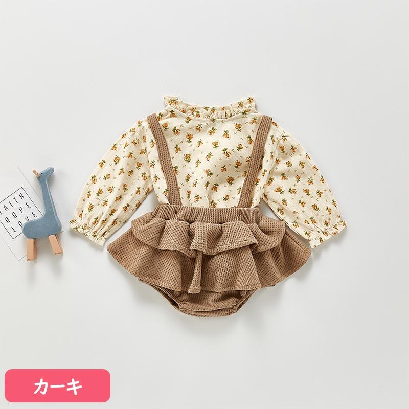 ベビー服 子供服 上下セット ロンパース 花柄 シャツ 長袖 女の子 赤ちゃん 乳幼児 60 70 80 90｜joypot｜04