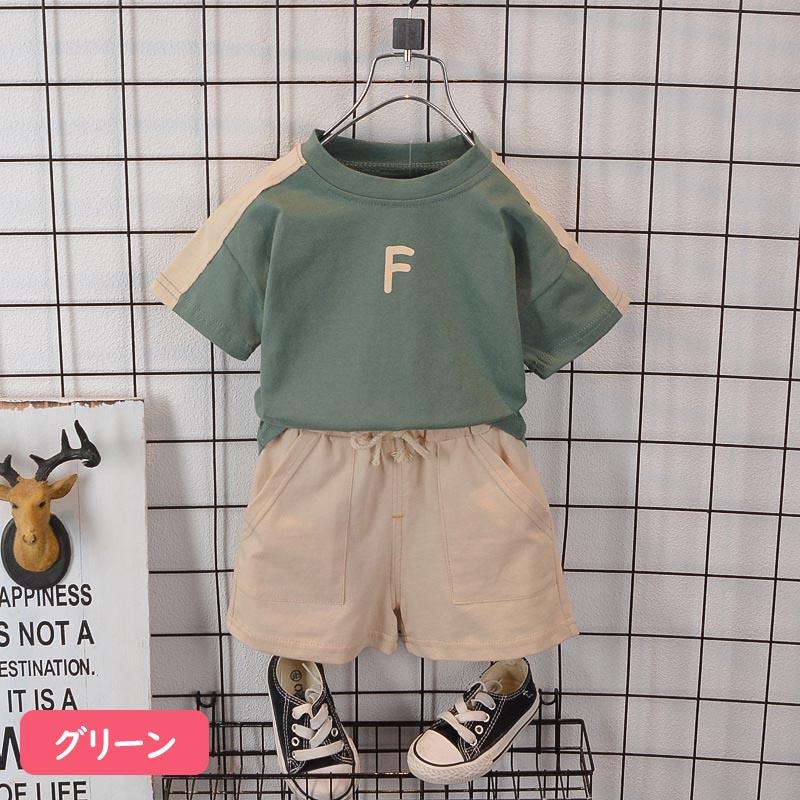 ベビー服 セットアップ Tシャツ 半袖 シンプル 子供服 上下セット 男の子 女の子 夏 春 パンツ 80 90 100 110 120 | キッズ | 03