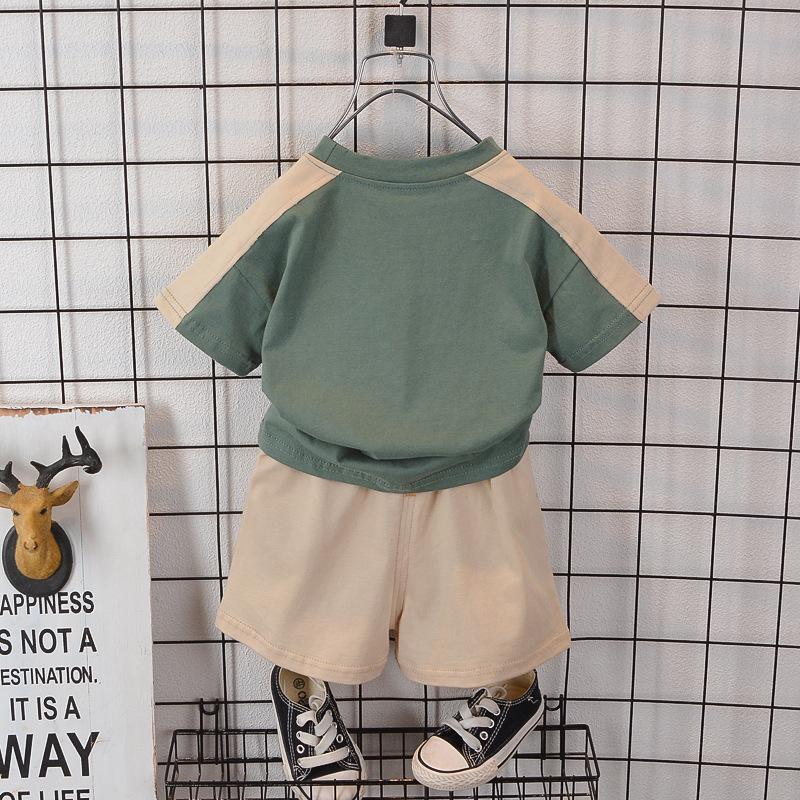 ベビー服 セットアップ Tシャツ 半袖 シンプル 子供服 上下セット 男の子 女の子 夏 春 パンツ 80 90 100 110 120 | キッズ | 05
