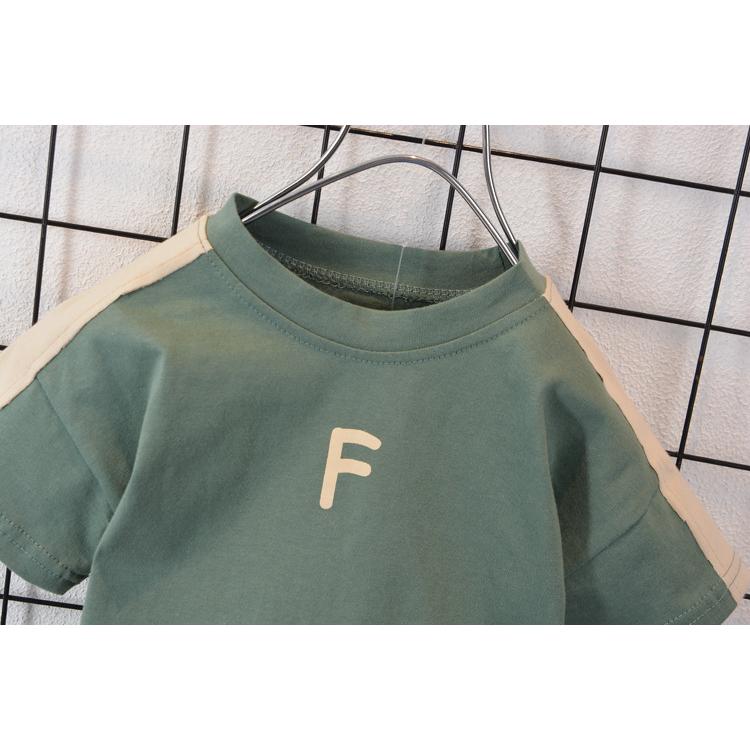 ベビー服 セットアップ Tシャツ 半袖 シンプル 子供服 上下セット 男の子 女の子 夏 春 パンツ 80 90 100 110 120 | キッズ | 06