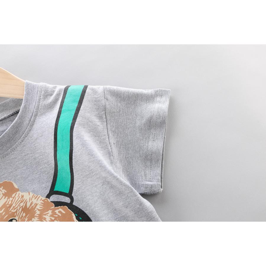 ベビー服 上下セット 男の子 女の子 夏 80 90 100 110 120 セットアップ Tシャツ 半袖 クマ くま 子供服 | キッズ | 10