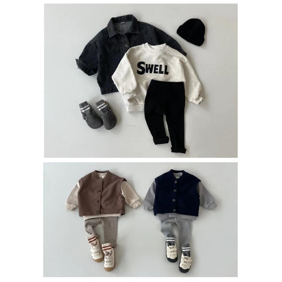 ベビー服 男の子 女の子 レギンス ボトムス ズボン 60 70 80 90 100 子供服 無地 ボーダー リブ 赤ちゃん 乳幼児 | キッズ | 21