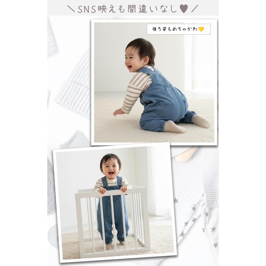 ベビー服 男の子 女の子 オーバーオール デニム サロペット 60 70 80 90 子供服 ゆったり 秋冬 | キッズ | 10
