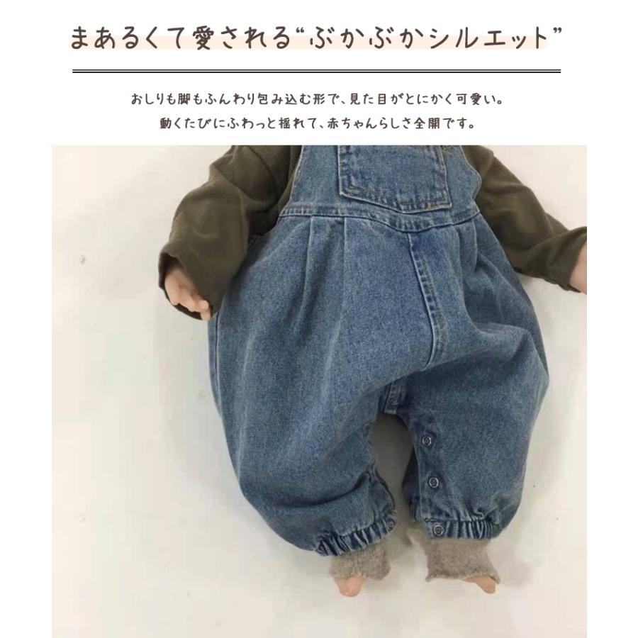 ベビー服 男の子 女の子 オーバーオール デニム サロペット 60 70 80 90 子供服 ゆったり 秋冬 | キッズ | 01
