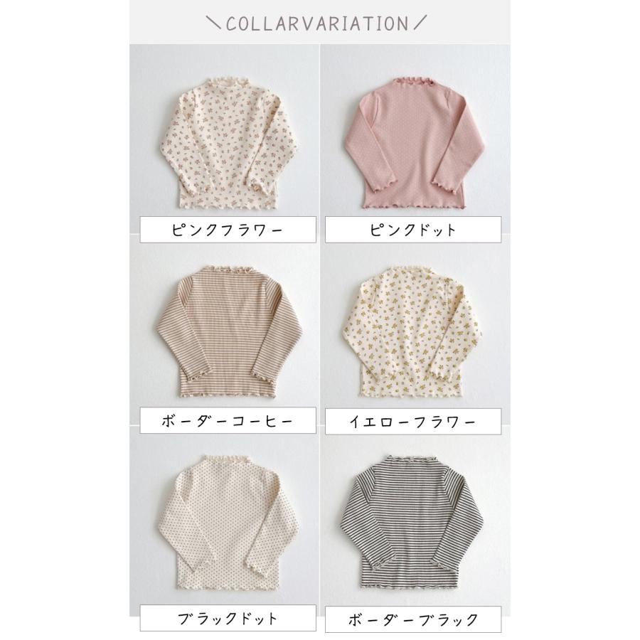 キッズ ベビー服 Tシャツ ブラウス 長袖 花柄 ドット柄 秋服 春服 子供服 女の子 80 90 100 110 120 130 | キッズ | 08