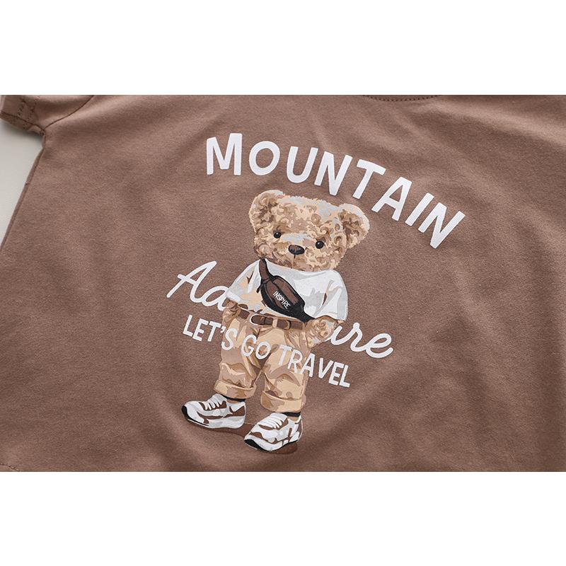 ベビー服 セットアップ 男の子 子供服 半袖 Tシャツ クマ ボーダー柄 女の子 夏 80 90 100 110 120 | キッズ | 09