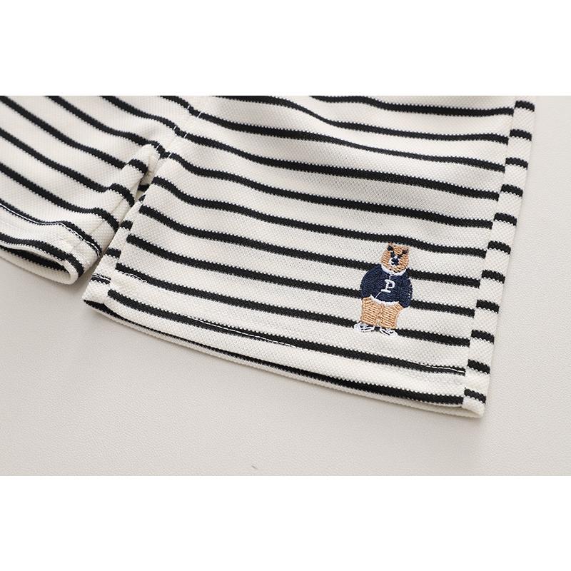 ベビー服 セットアップ 男の子 子供服 半袖 Tシャツ クマ ボーダー柄 女の子 夏 80 90 100 110 120 | キッズ | 12