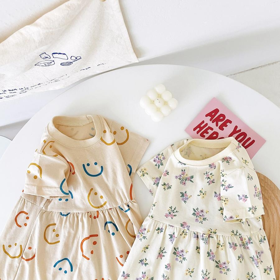 ベビー 服 ワンピース チュニック 動物 果物 夏 1歳 2歳 3歳 誕生日 半袖 70 80 90 100 110 女の子 | キッズ | 18