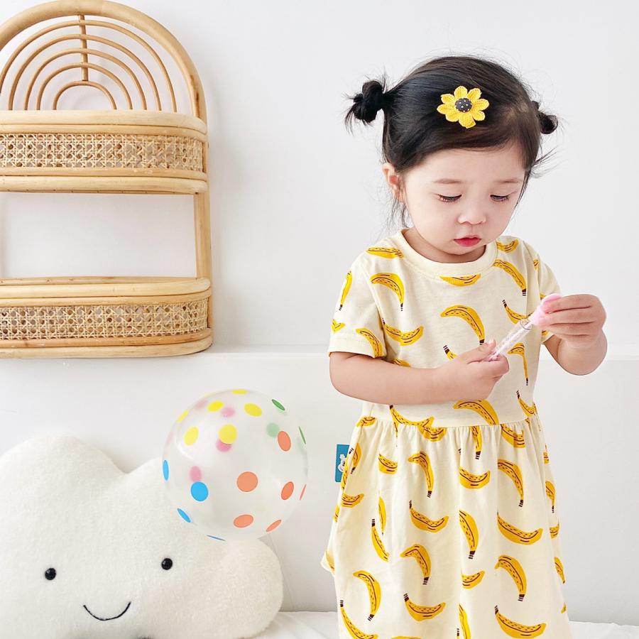ベビー 服 ワンピース チュニック 動物 果物 夏 1歳 2歳 3歳 誕生日 半袖 70 80 90 100 110 女の子 | キッズ | 22