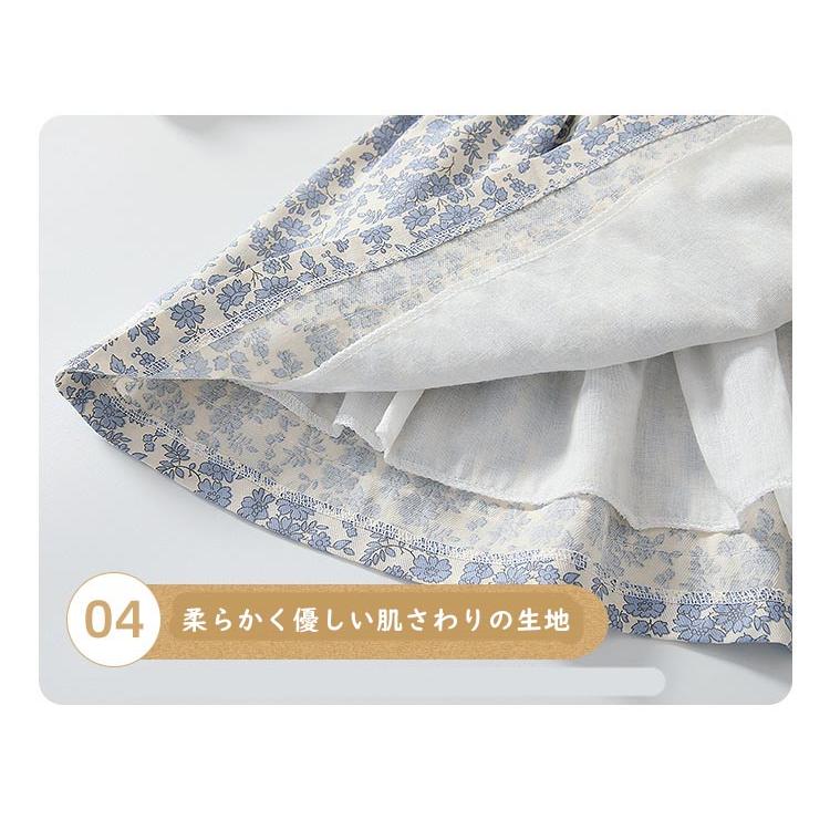 ベビー服 ワンピース ドレス 女の子 70 80 90 100 赤ちゃん 長袖 フリル 花柄 お祝い 結婚式 | キッズ | 08