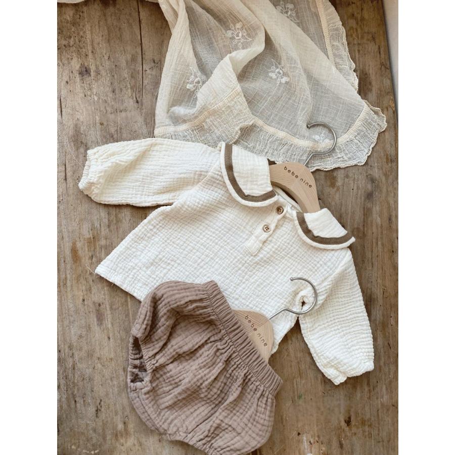 ベビー服 セットアップ 子供服 Tシャツ 長袖 上下セット 制服風 レトロ 男の子 女の子 夏 春 70 80 90 100 | キッズ | 05