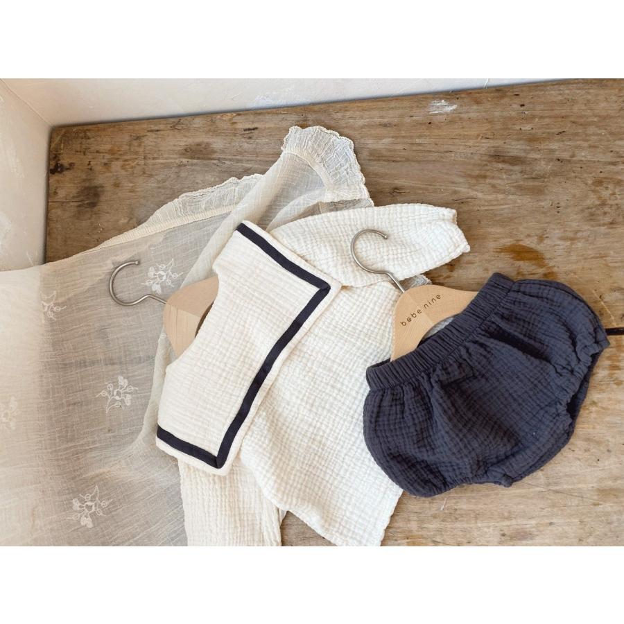 ベビー服 セットアップ 子供服 Tシャツ 長袖 上下セット 制服風 レトロ 男の子 女の子 夏 春 70 80 90 100 | キッズ | 06