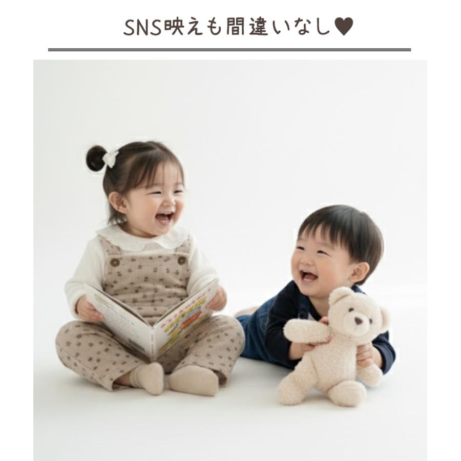 ベビー服 サロペット オーバーオール コーデュロイ 花柄 男の子 女の子 60 70 80 90 100 子供服 | キッズ | 08