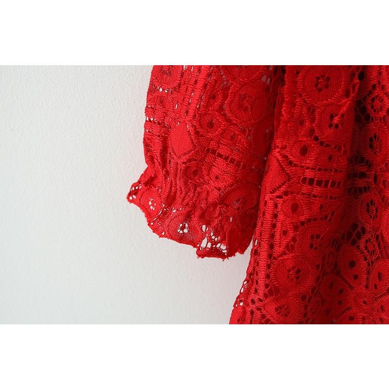 ベビー服 ワンピース 長袖 レース ドレス 女の子 80 90 100 110 赤ちゃん 子供服 セレモニー | キッズ | 09