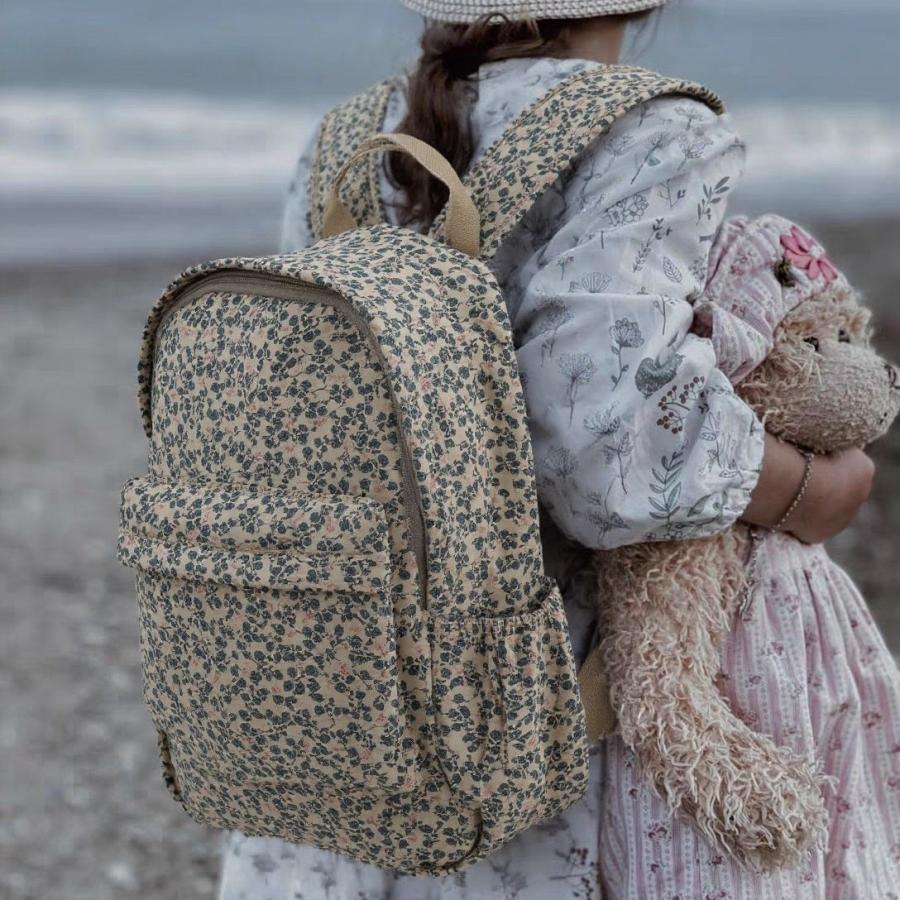 キッズ リュック 北欧 花柄 恐竜 9L 13L 通園 通学 幼稚園 保育園 小学生 軽量 防水 ハーネス付き | キッズ | 12