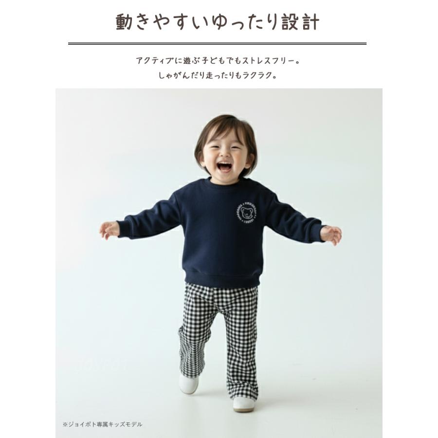 ベビー服 フレアパンツ レギンス スリムフレア ドット チェック 女の子 70 80 90 100 110 子供服 | キッズ | 03