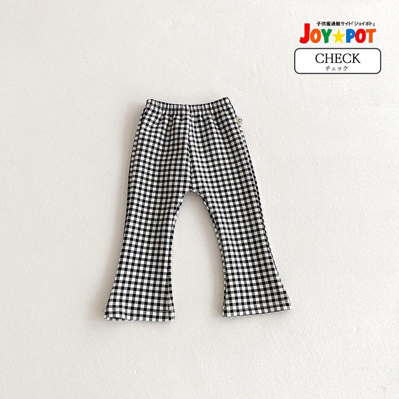 ベビー服 フレアパンツ レギンス スリムフレア ドット チェック 女の子 70 80 90 100 110 子供服 | キッズ | 05