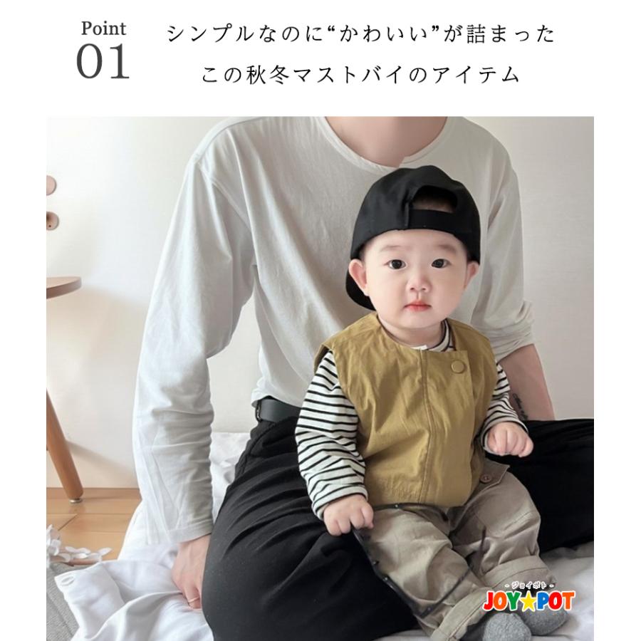 ベビー服 バルーンパンツ カーゴ風 無地 ズボン 韓国風 男の子 70 80 90 100 子供服 | キッズ | 01