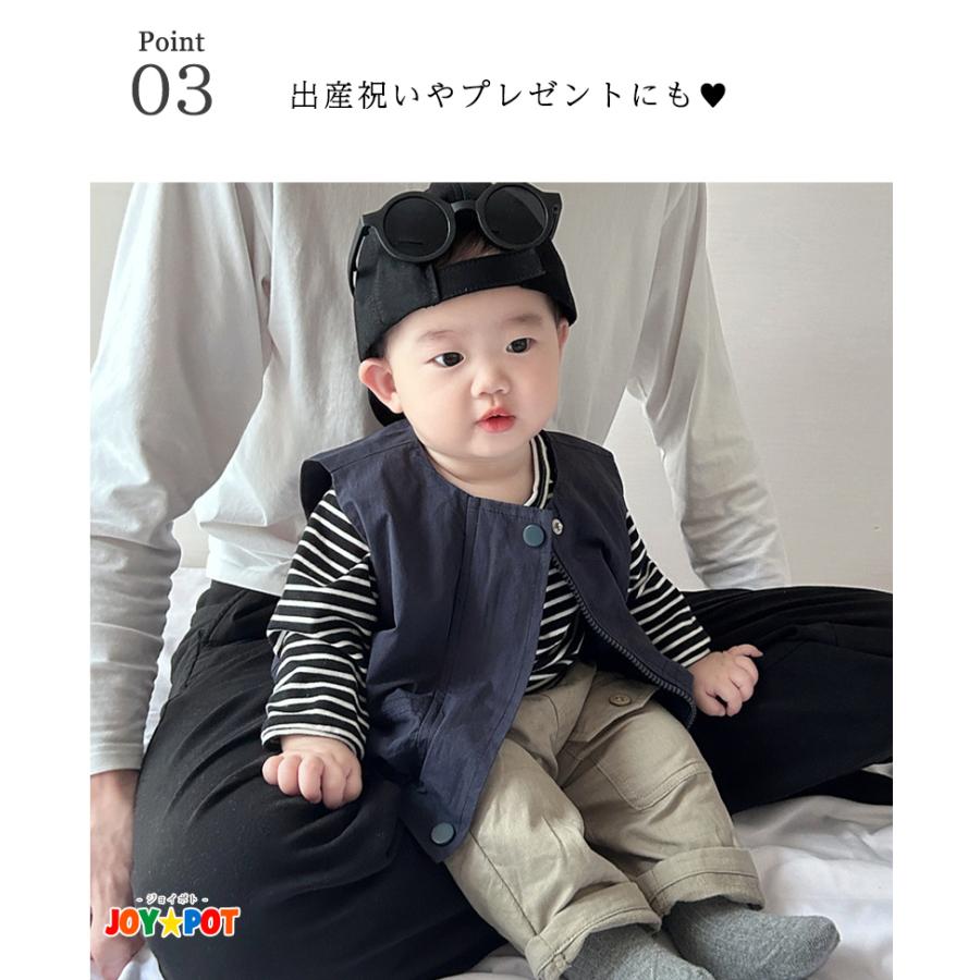 ベビー服 バルーンパンツ カーゴ風 無地 ズボン 韓国風 男の子 70 80 90 100 子供服 | キッズ | 03