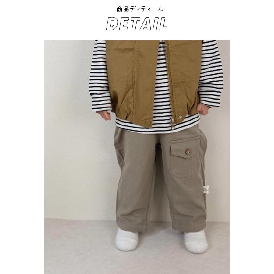 ベビー服 バルーンパンツ カーゴ風 無地 ズボン 韓国風 男の子 70 80 90 100 子供服 | キッズ | 05