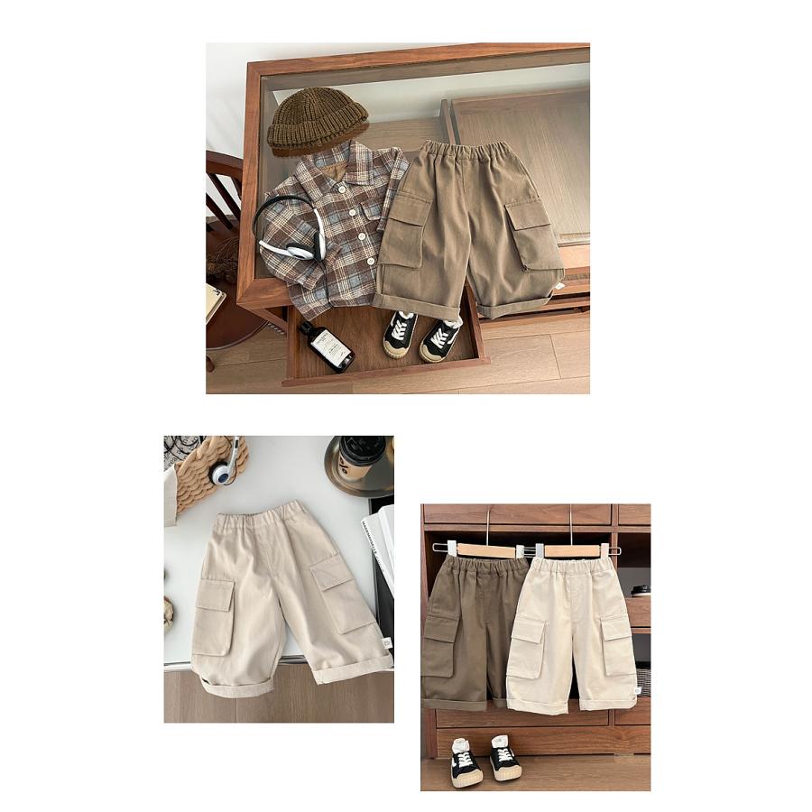 ベビー服 ワイドパンツ ゆったり 無地 ズボン 韓国風 男の子 70 80 90 100 110 子供服 | キッズ | 09