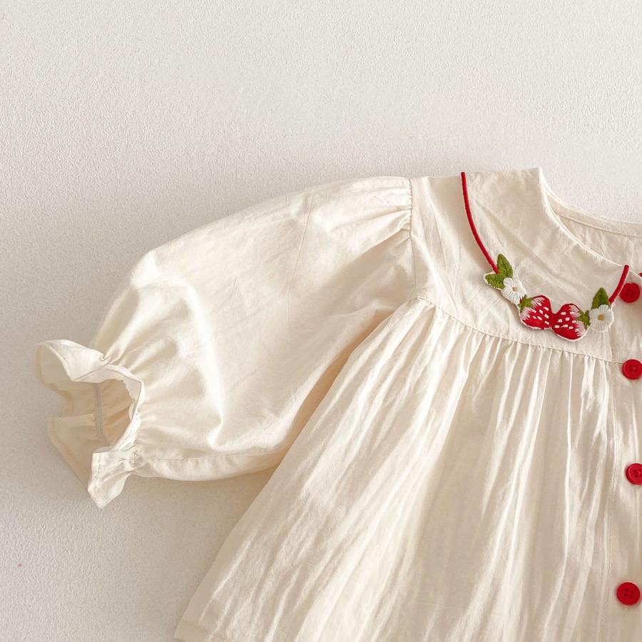 ベビー服 シャツ ブラウス フリル 長袖 女の子 トップス 70 80 90 100 子供服 幼稚園 | キッズ | 09