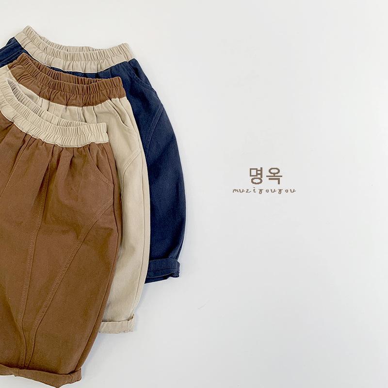キッズ ベビー カジュアルパンツ ロング ズボン 無地 ゆったり 男の子 女の子 80 90 100 110 120 130 子供服 | キッズ | 02