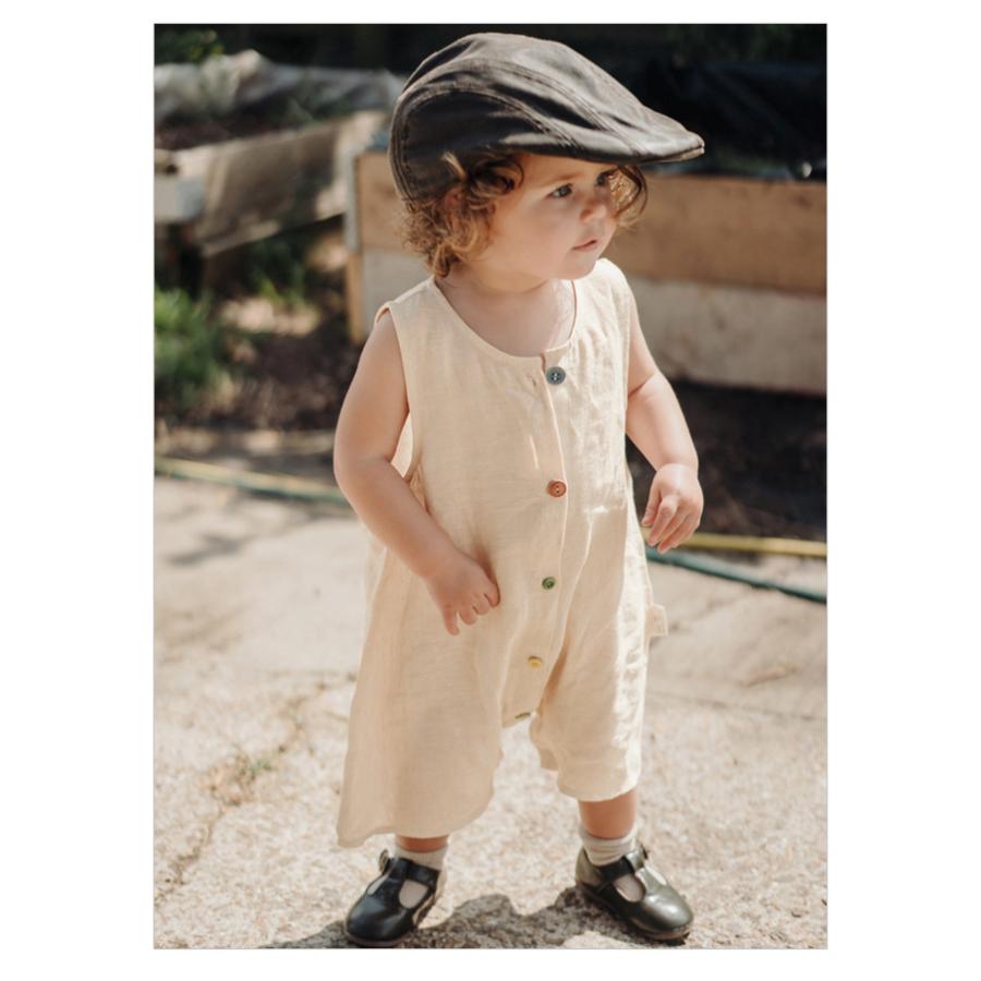 キッズ ベビー服 ロンパース ノースリーブ 綿100 前開き 新生児 66 73